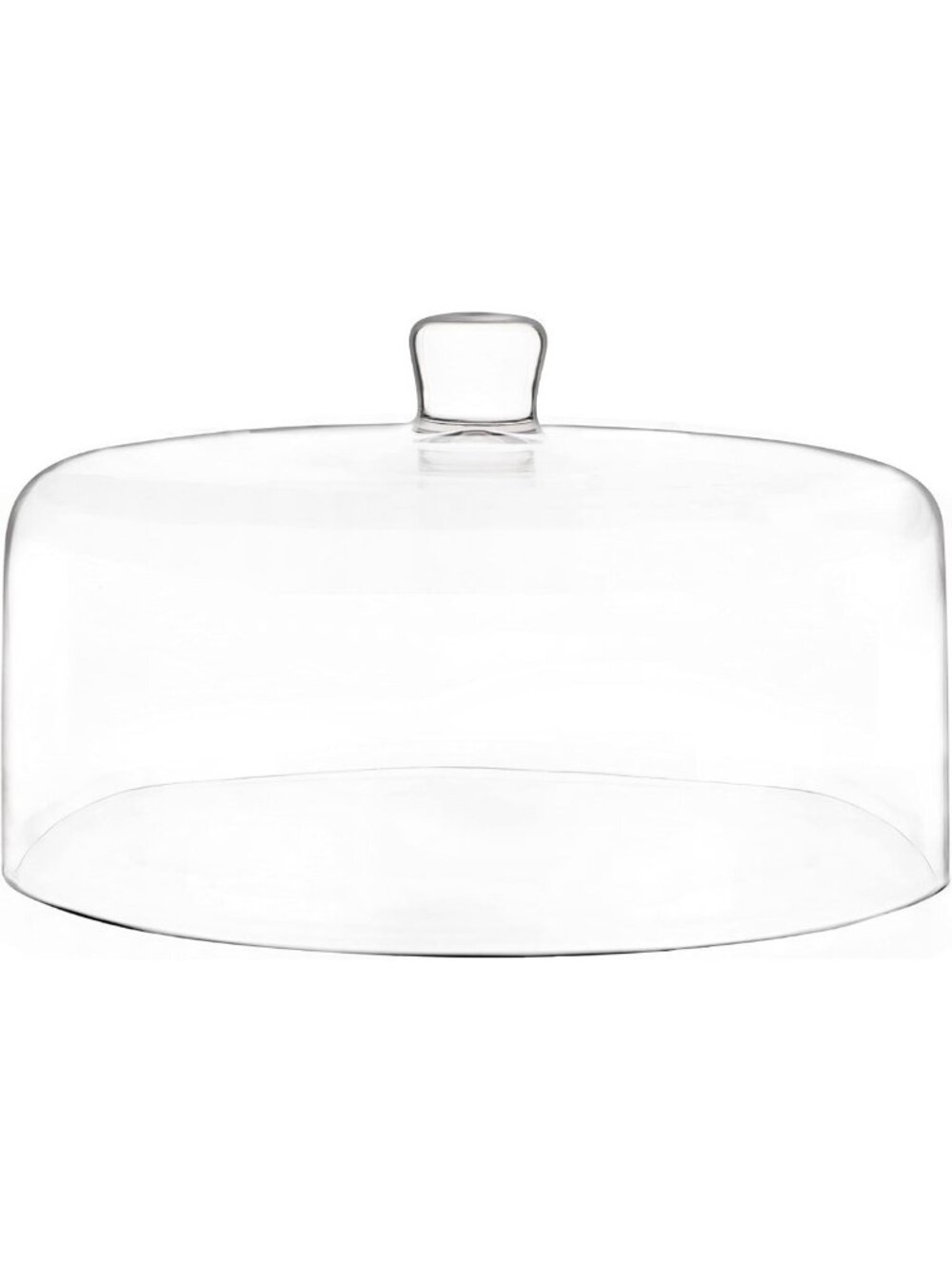 Elegant 12" Glass Cake Dome with Cover - Perfect for Freshness & Display
